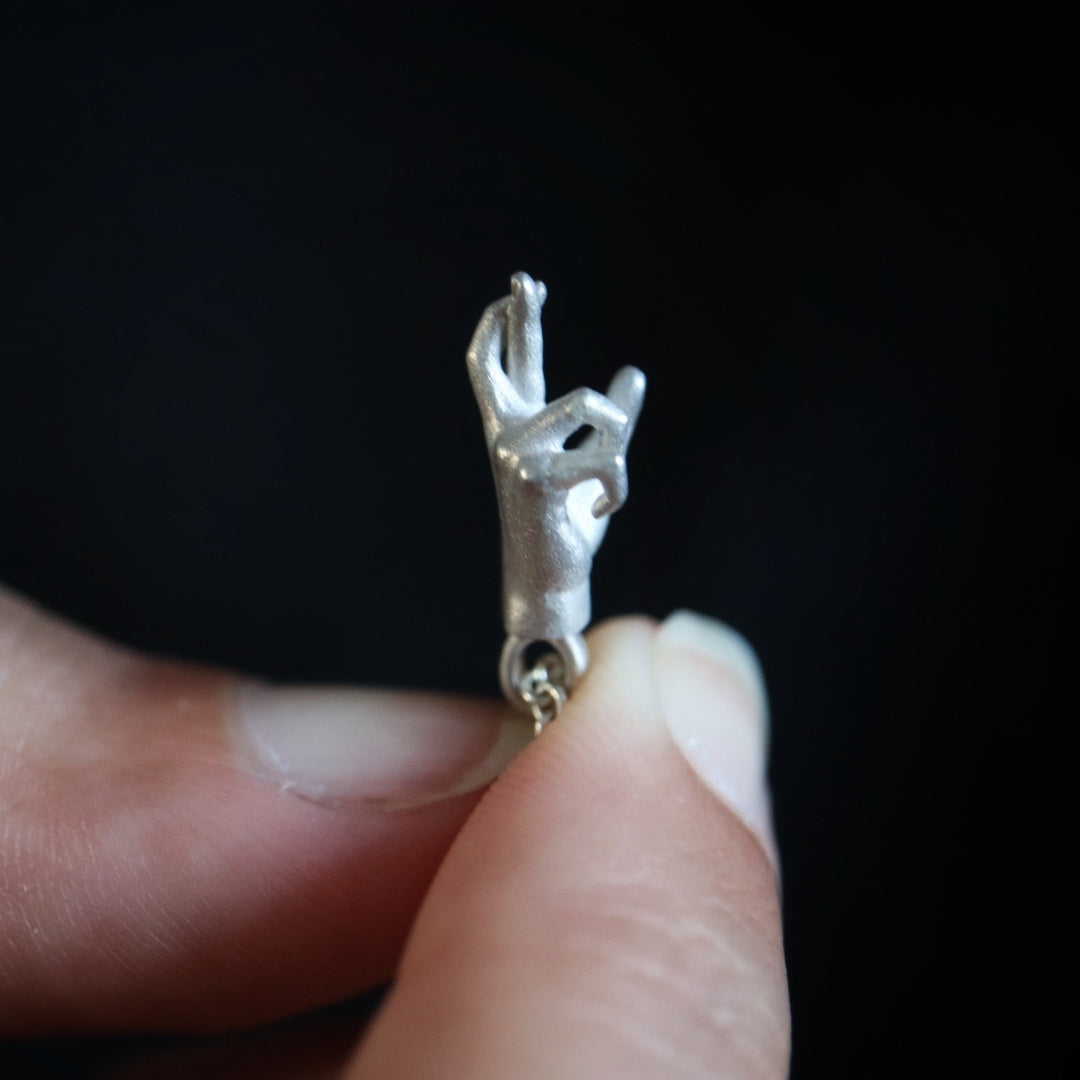 Small Fingers Crossed Pendant