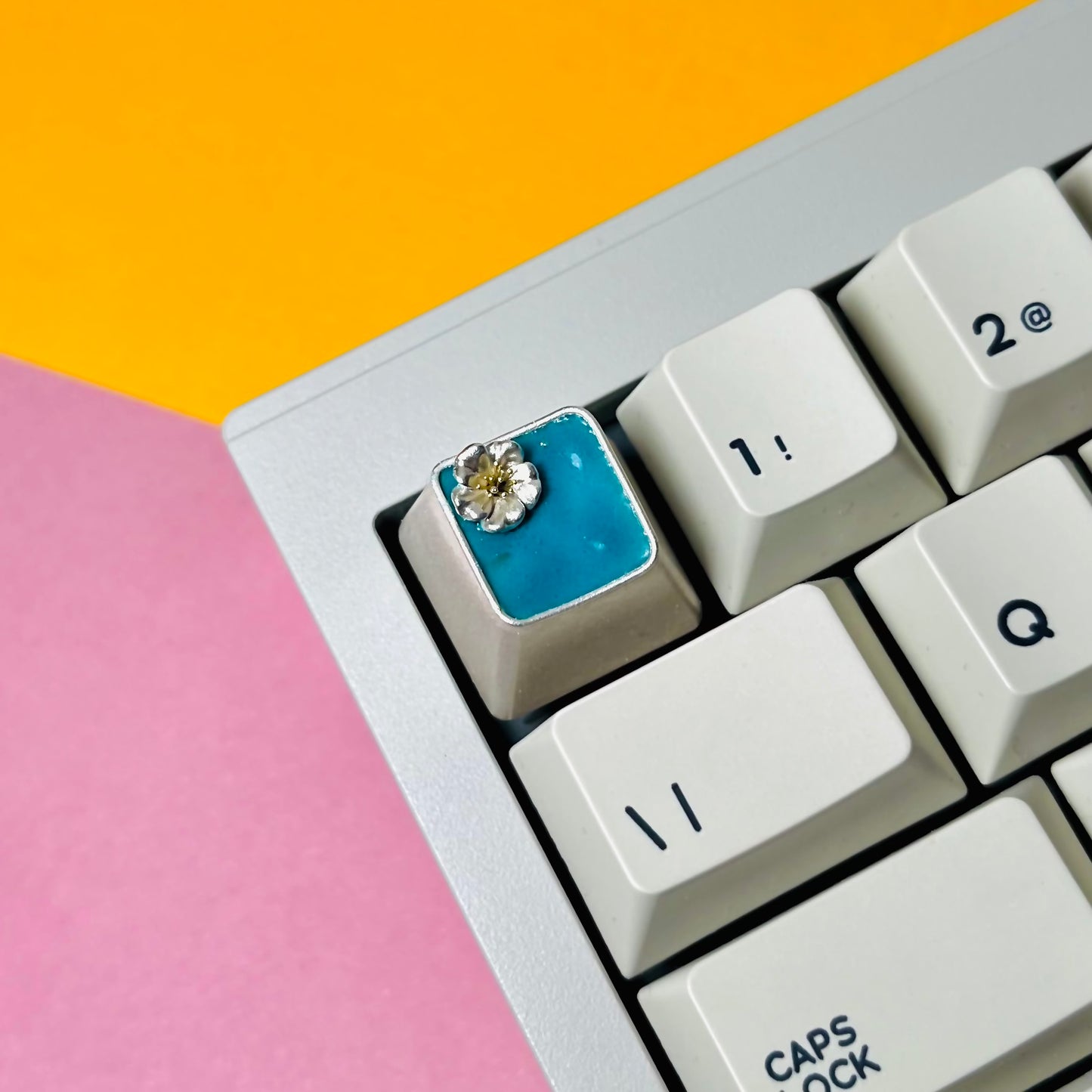 Flower over Pond Keycap